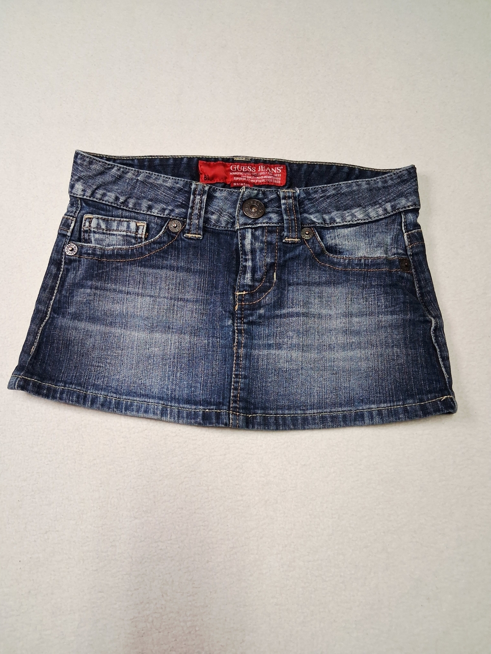 GUESS Women's Dark Blue Denim Mini Skirt